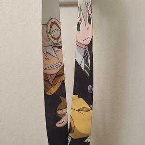 Soul Eater Maka Albarn and Soul Cloth Lanyard With Clasp Official Collectible